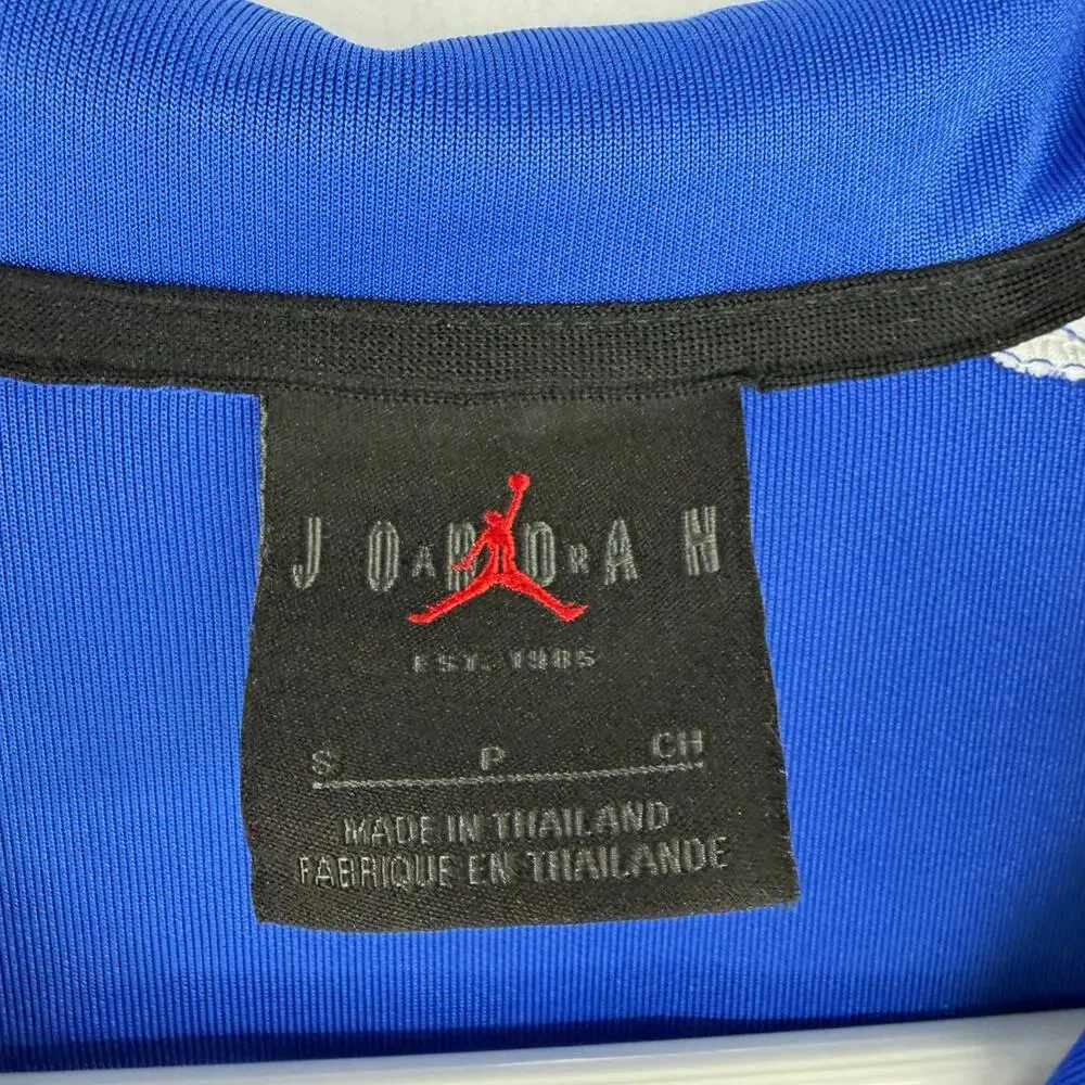 Jordan Full-Zip Track Jacket Blue White Size Small